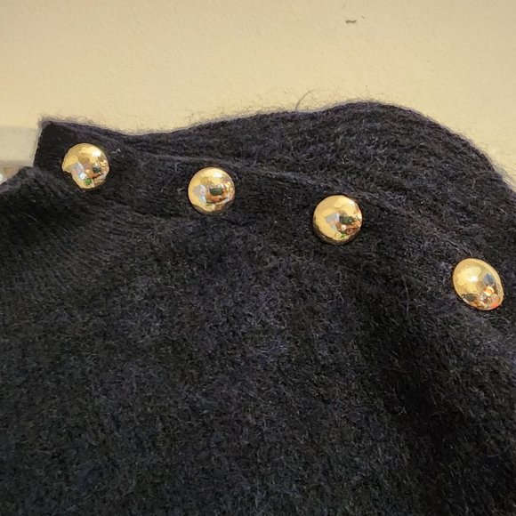 Sezane Women TRUDY JUMPER Navy / Ecru, S, Mohair Merinowoll Blend, Classic - Picture 6 of 15